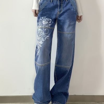 Low Rise Heart Jeans