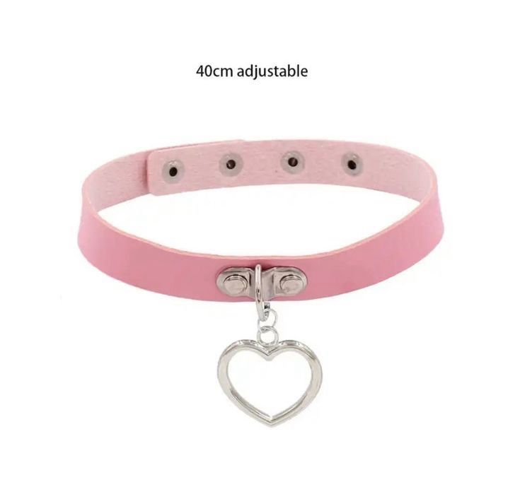 Baby Pink Heart Choker