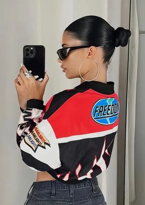 Cropped Racer Jacket