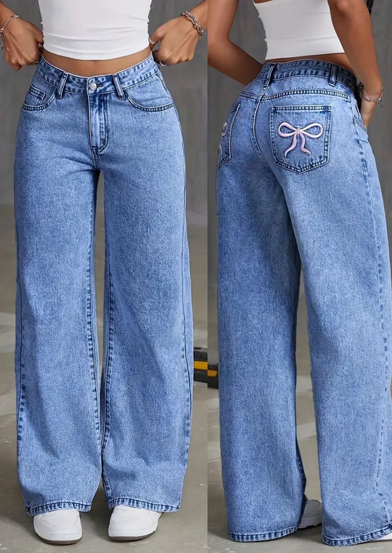Bow Denim Jeans