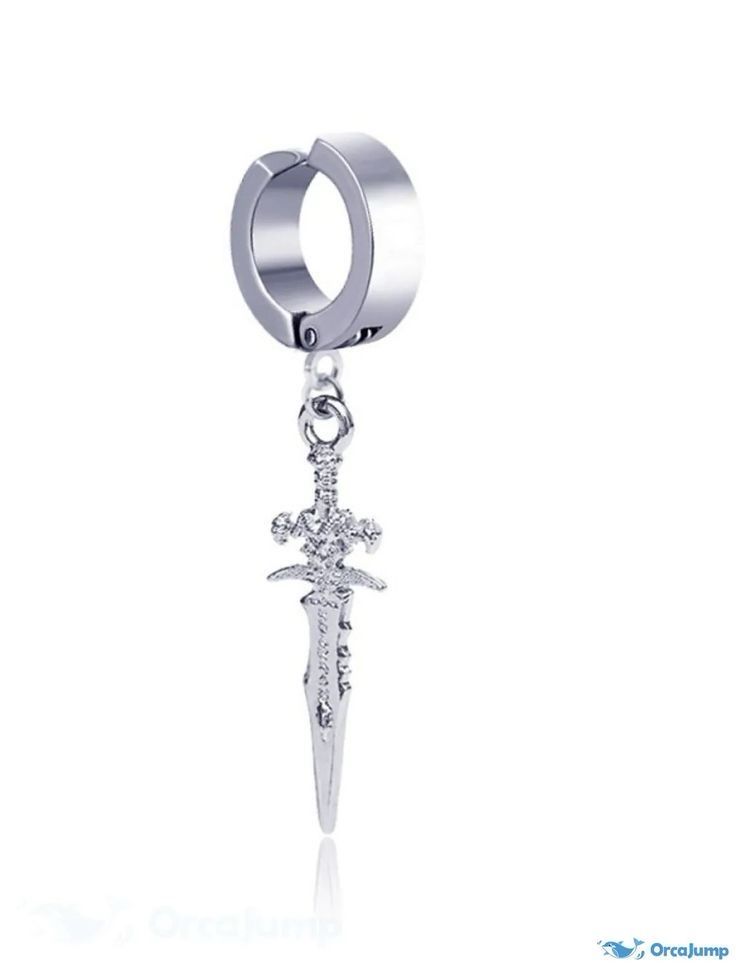 Stainless steel Sword Earring