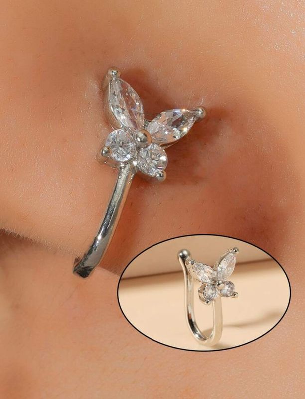 Butterfly Faux Nose Ring