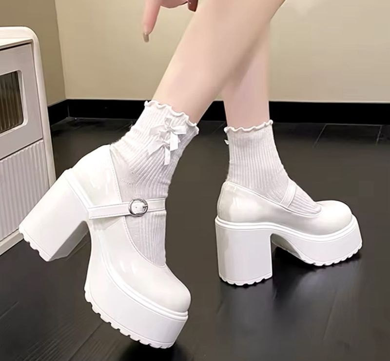 Kira White Mary Janes
