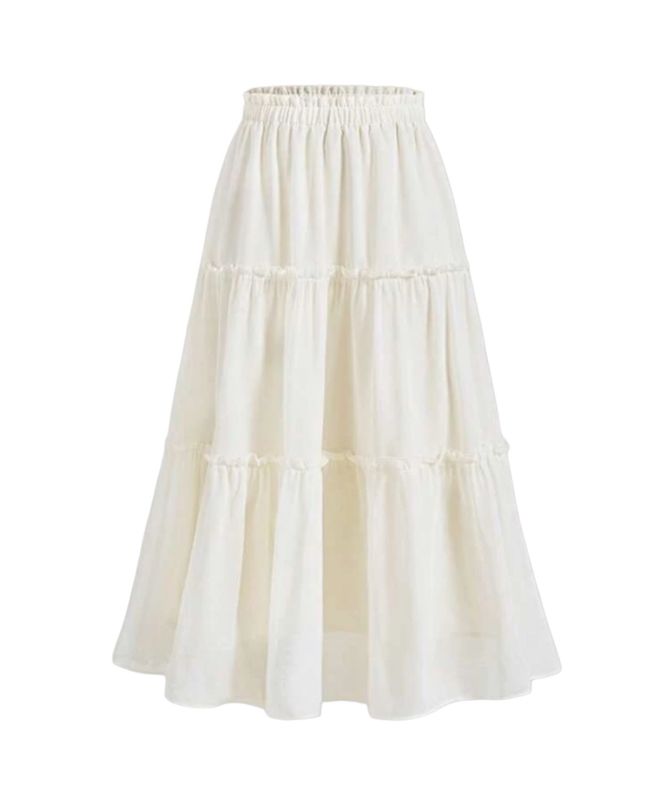 Beige Maxi Skirt 