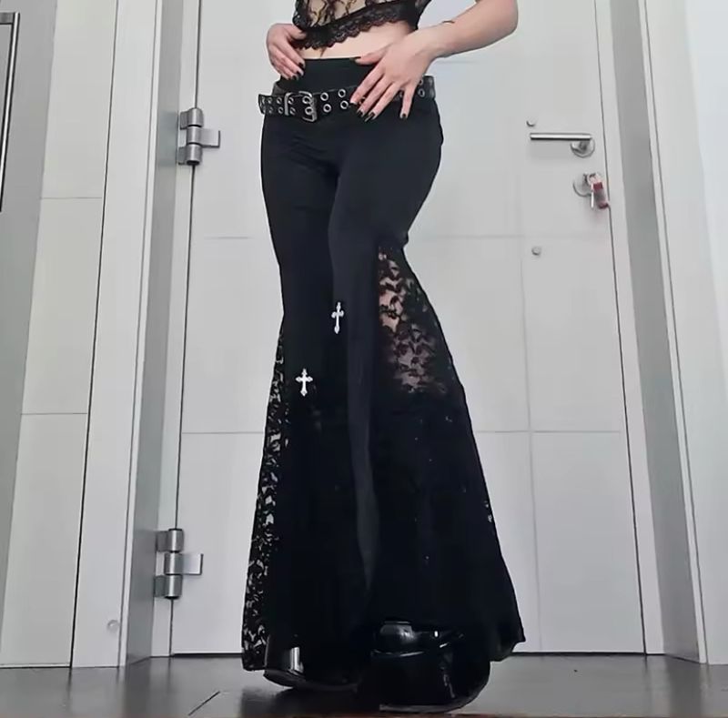 Poison Lace  Flare Pants