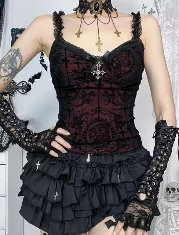 Vintage Gothic Top