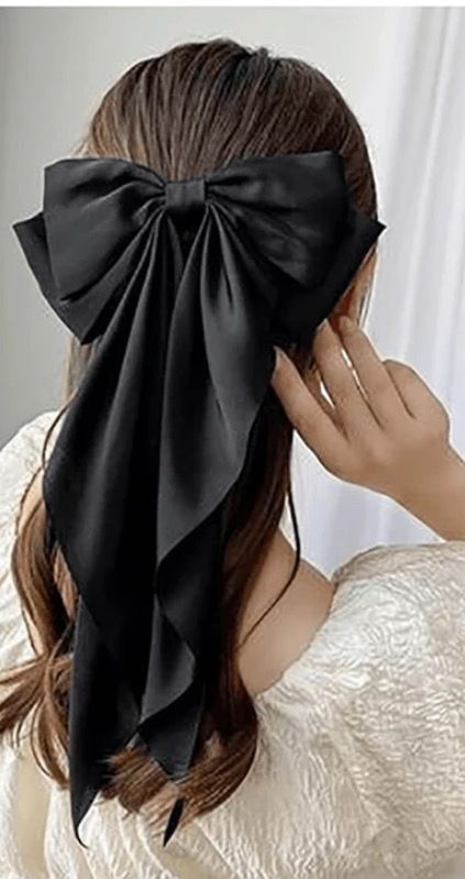 Black Bow Clip