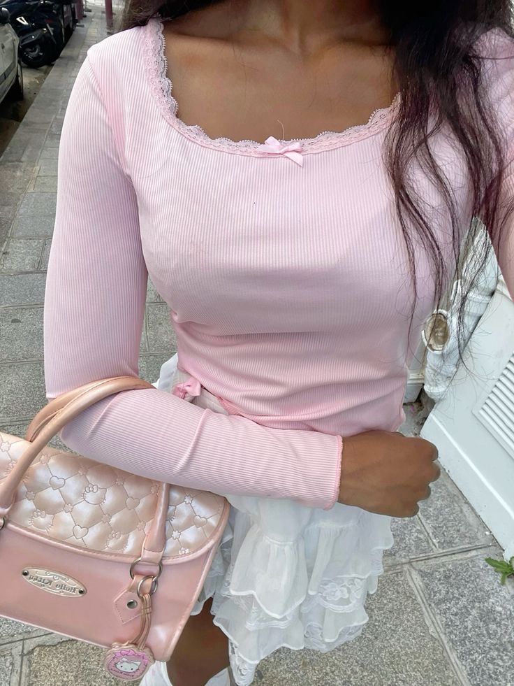 Sweet Lace Pink Top