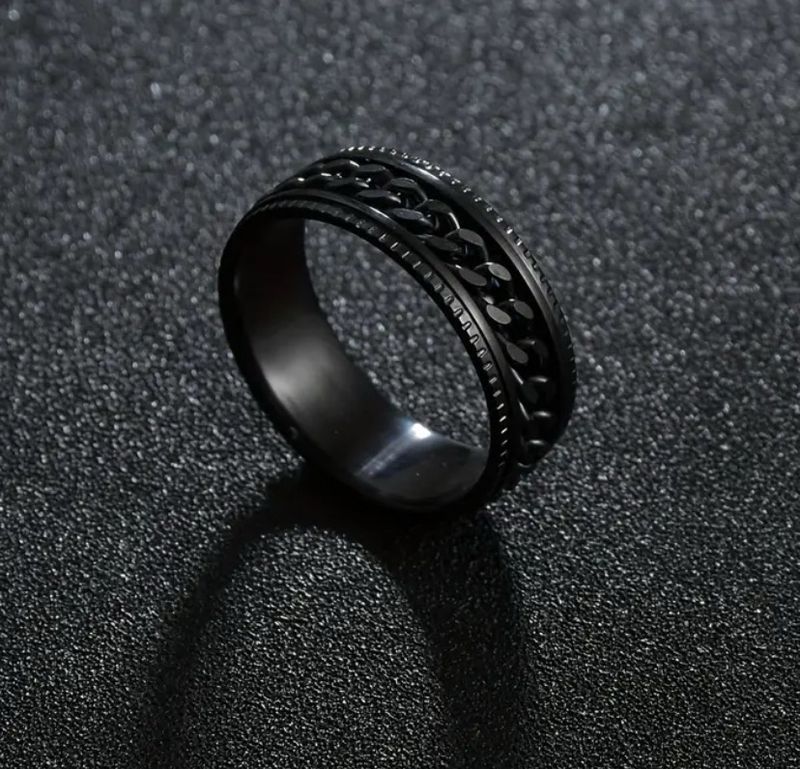 Black Stainless Steel Ring
