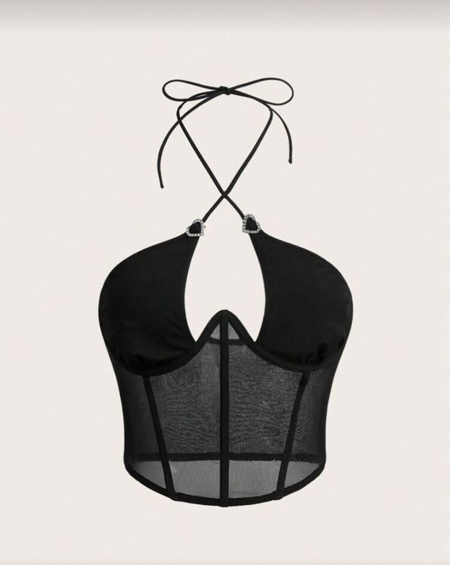 Heart Corset halter top 