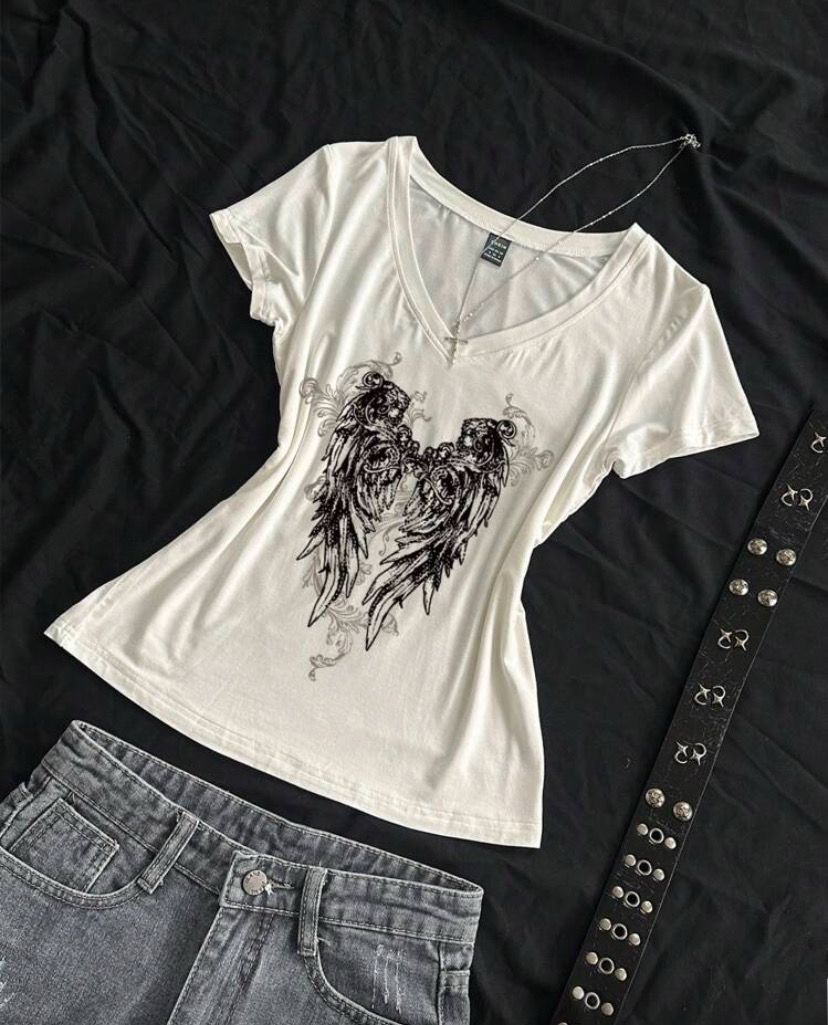 White Grunge Tee