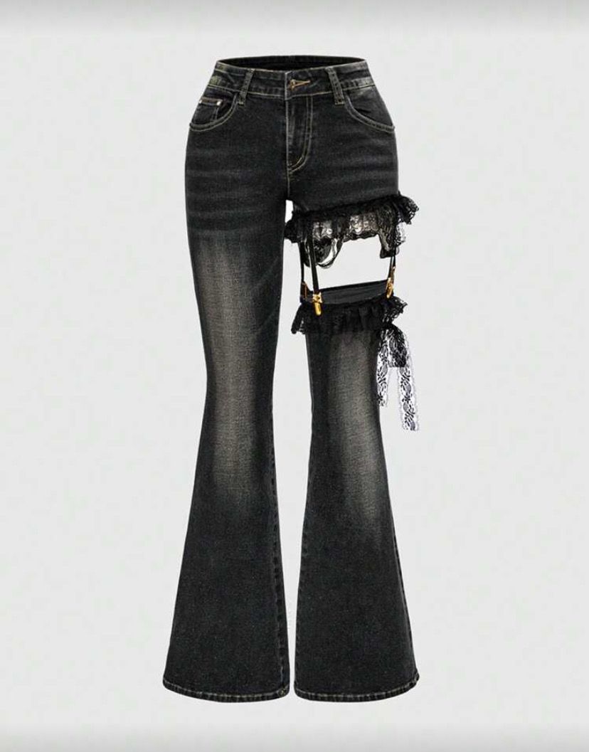 Lace Jirai Kei Jeans
