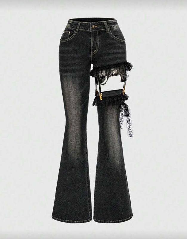 Lace Jirai Kei Jeans