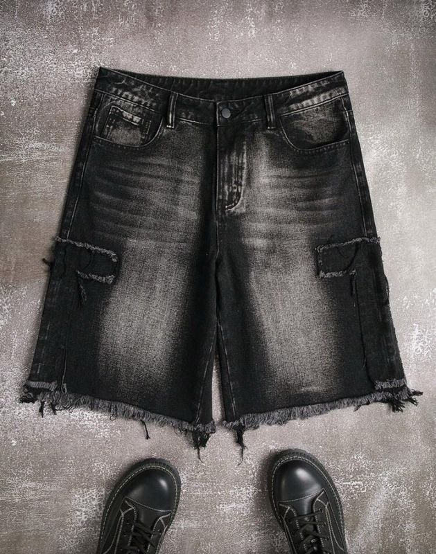 Acid Wash Denim Jorts