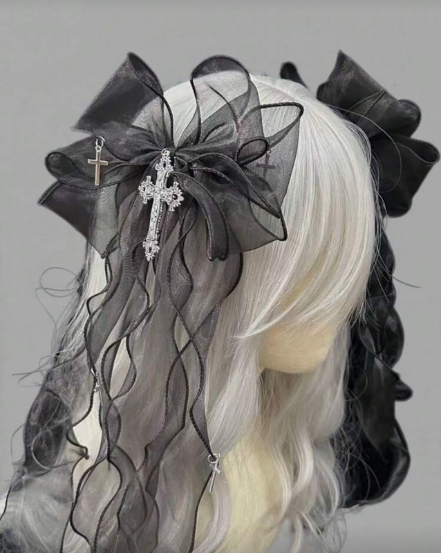 Gothic Bow Clips