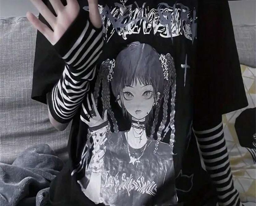 Striped Fingerless Gloves