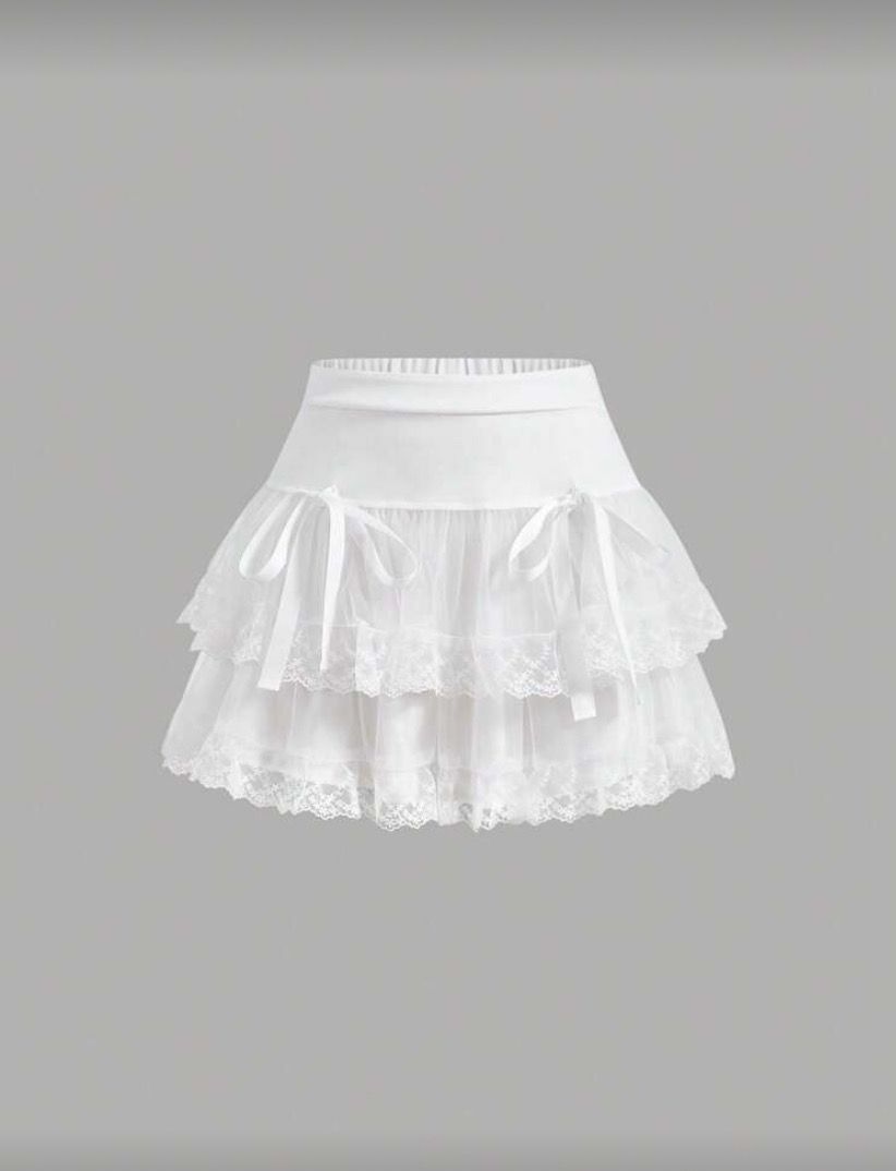 White Frill Skirt