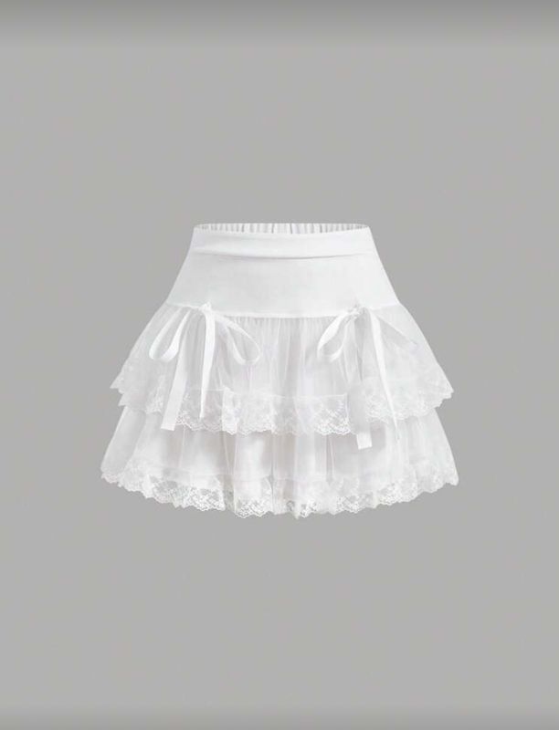 White Frill Skirt