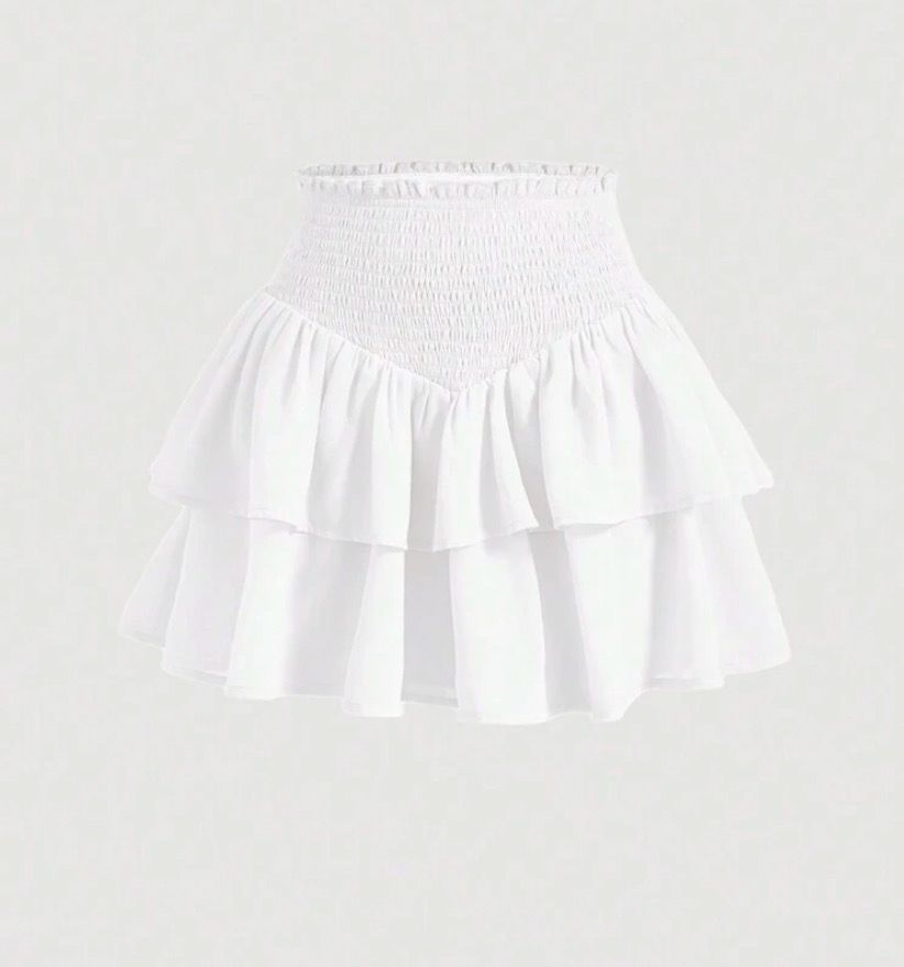 White Frill Skirt