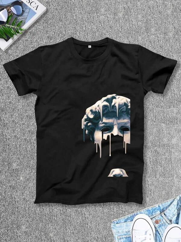Hombres Camiseta con estampado de figura