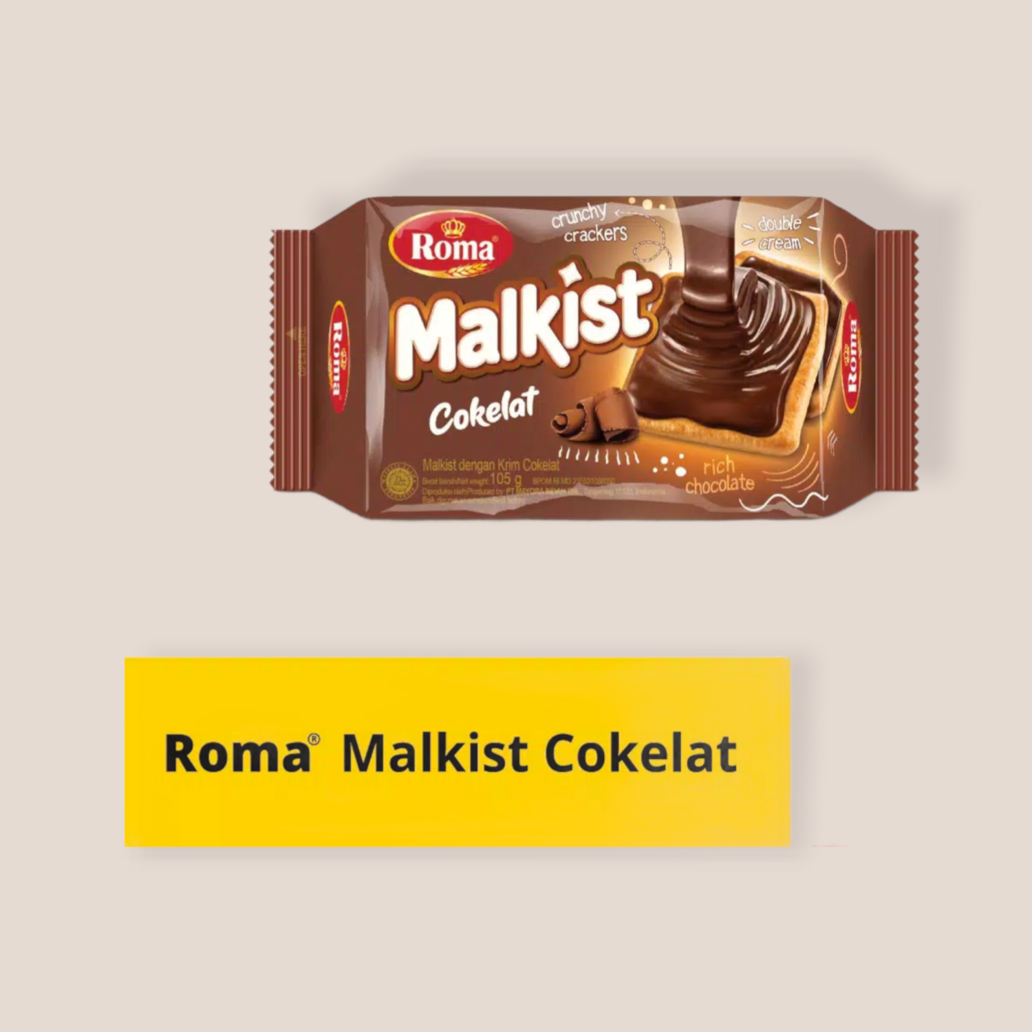 Roma Malkist Coklat