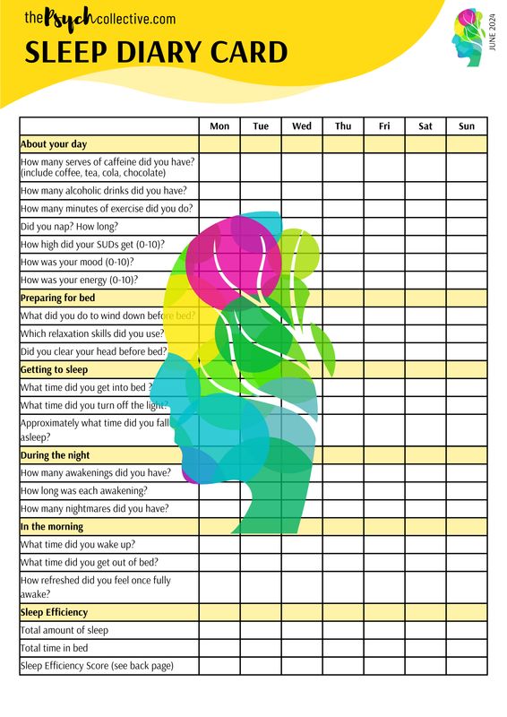 Sleep Diary Card