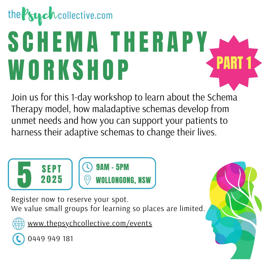 Schema Therapy PART ONE  Workshop SEPTEMBER 2025