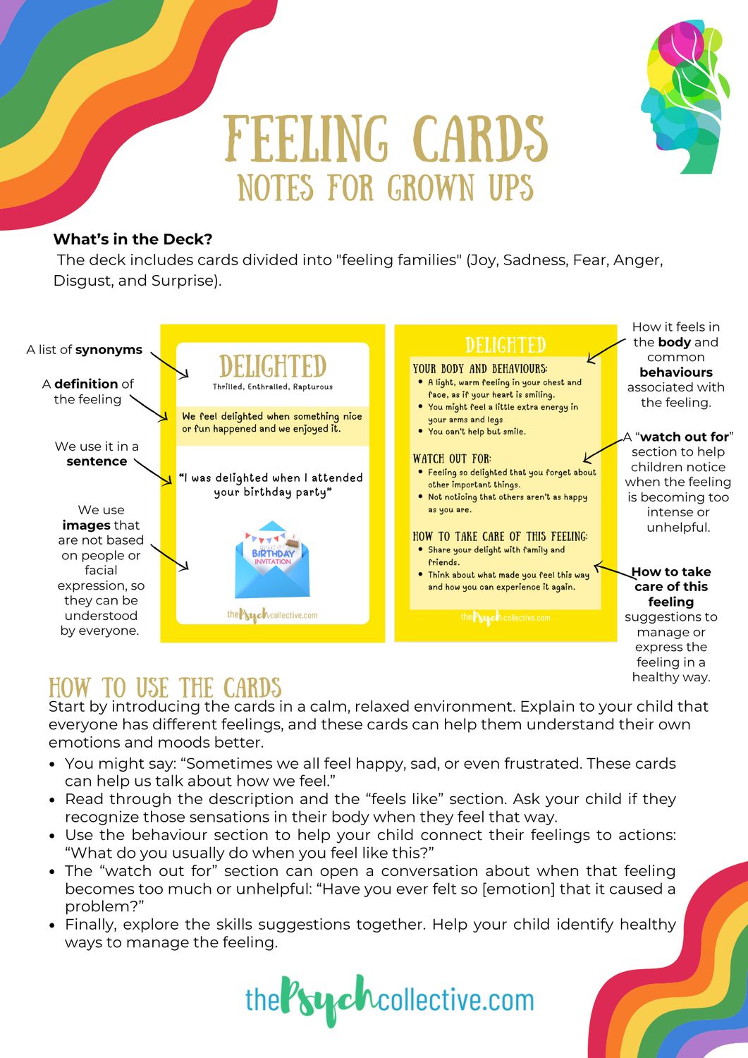 Feeling Cards Info Sheet