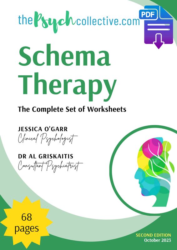 Schema Therapy - The Complete Set of Worksheets- 2nd ed. schema therapy worksheets