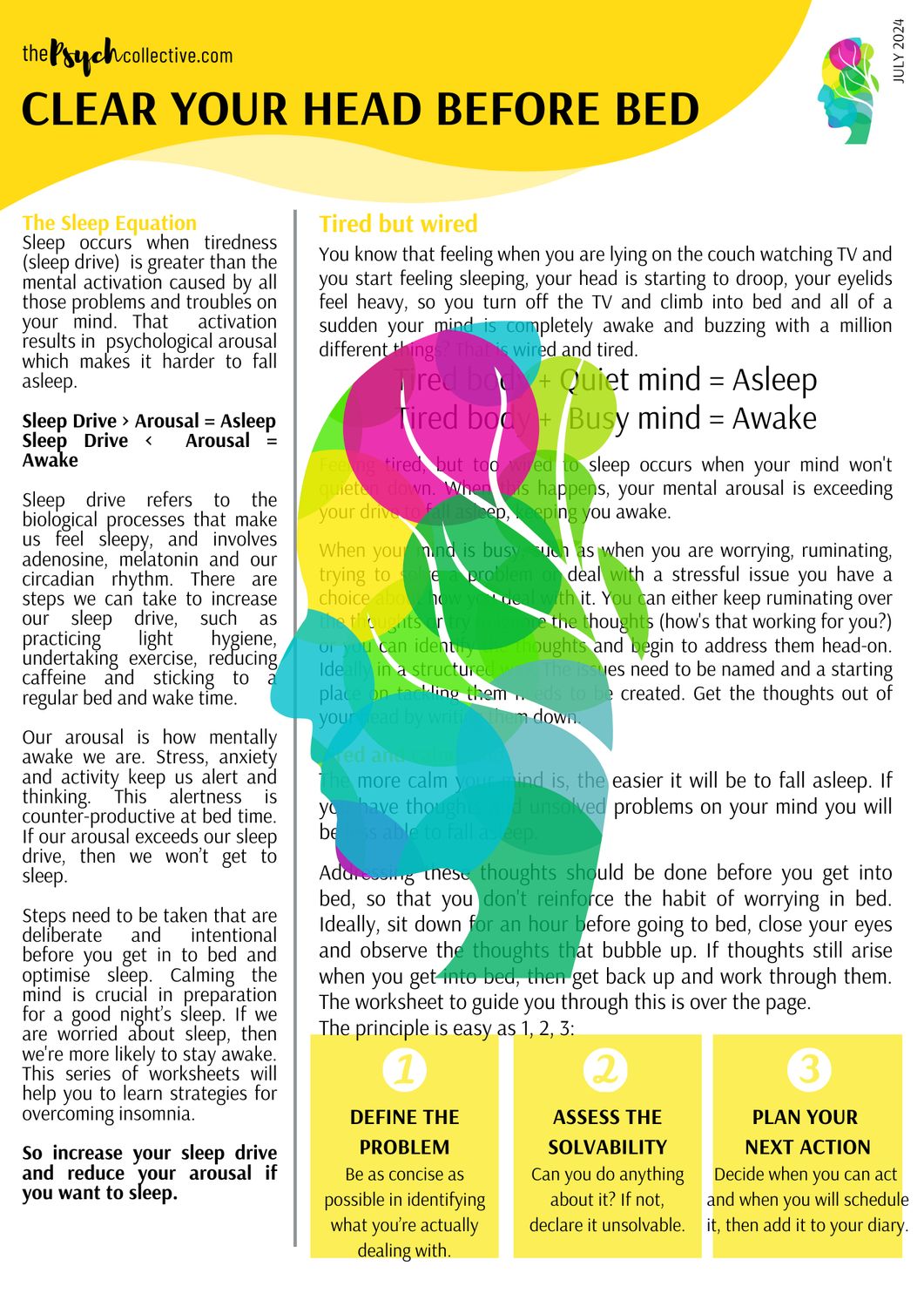 Sleep - Clear Your Head Before Bed