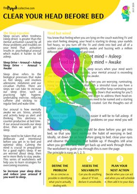 Sleep - Clear Your Head Before Bed