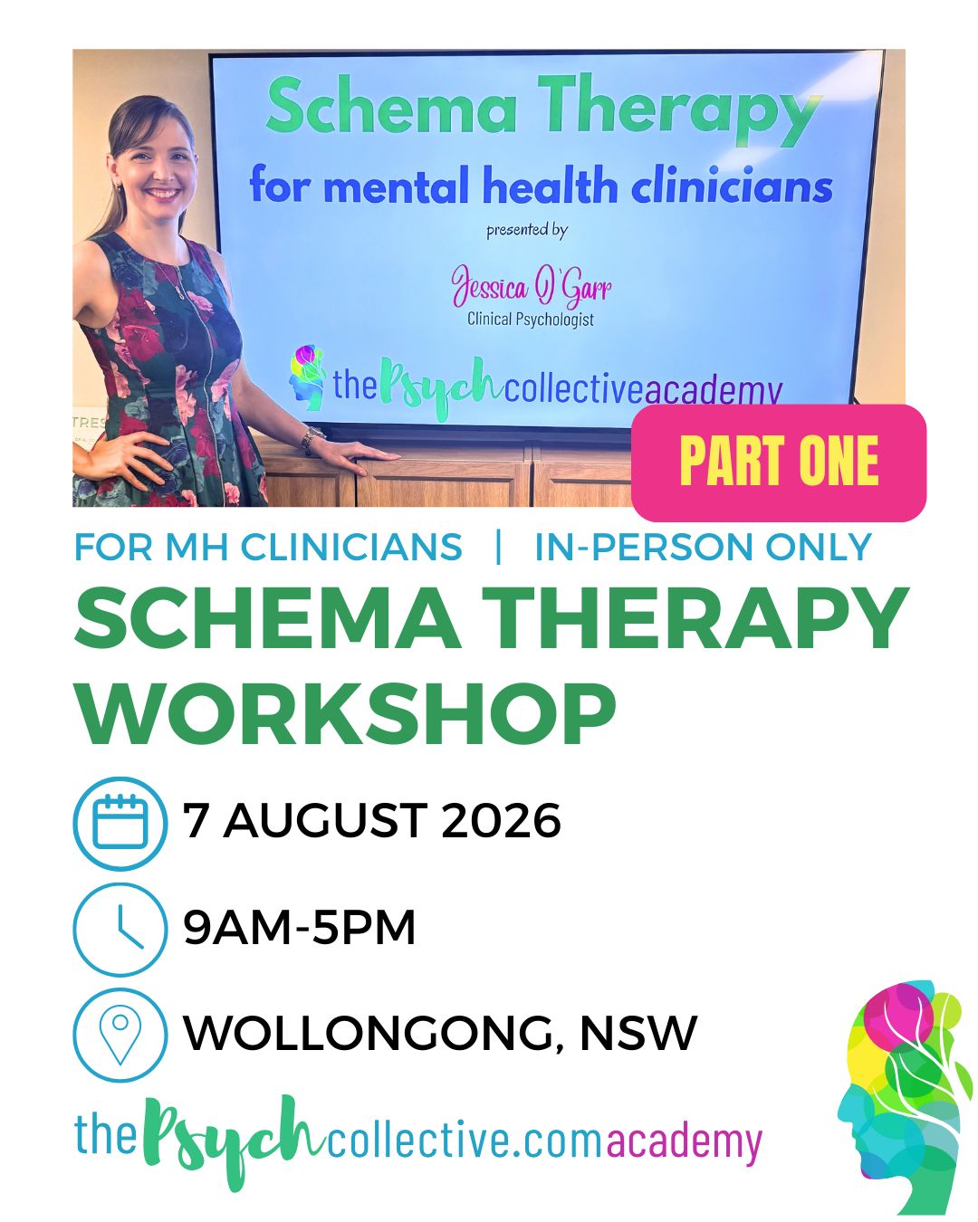 Schema Therapy PART ONE  Workshop AUGUST 2026