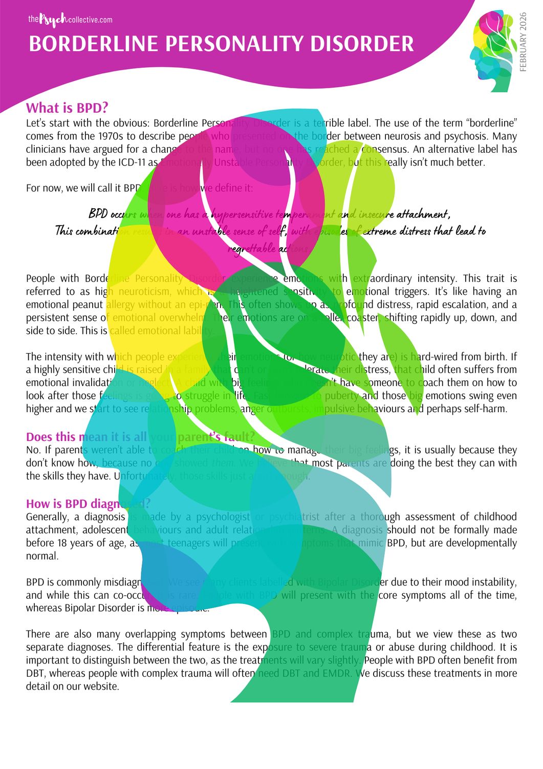 Borderline Personality Disorder Borderline Personality Disorder