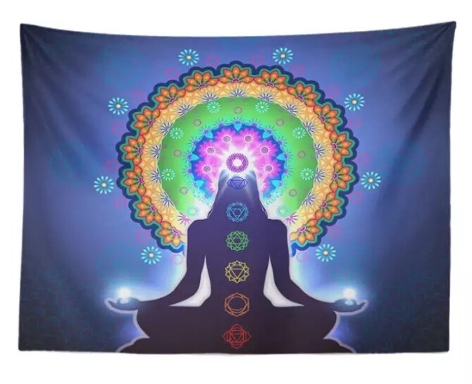 Mandala Indian Wall Hanging / Chakra Female