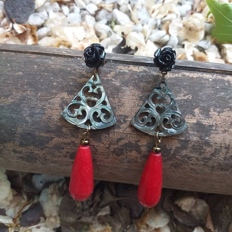 Pendientes abanico