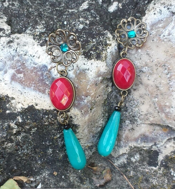 Pendientes flor