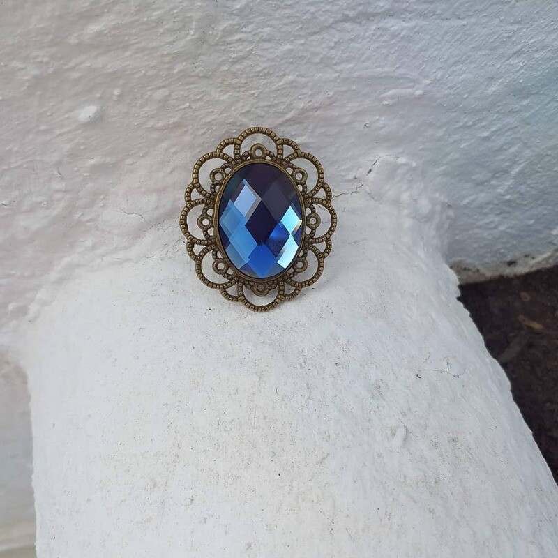 Anillo Vintage Azul