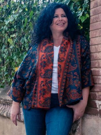 KIMONO SHAWL CORTO