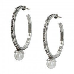 PENDIENTES DE ARO CON PERLA