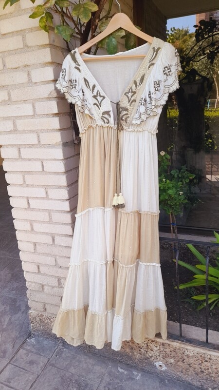 Vestido ibicenco bordado Vestido ibicenco bordado