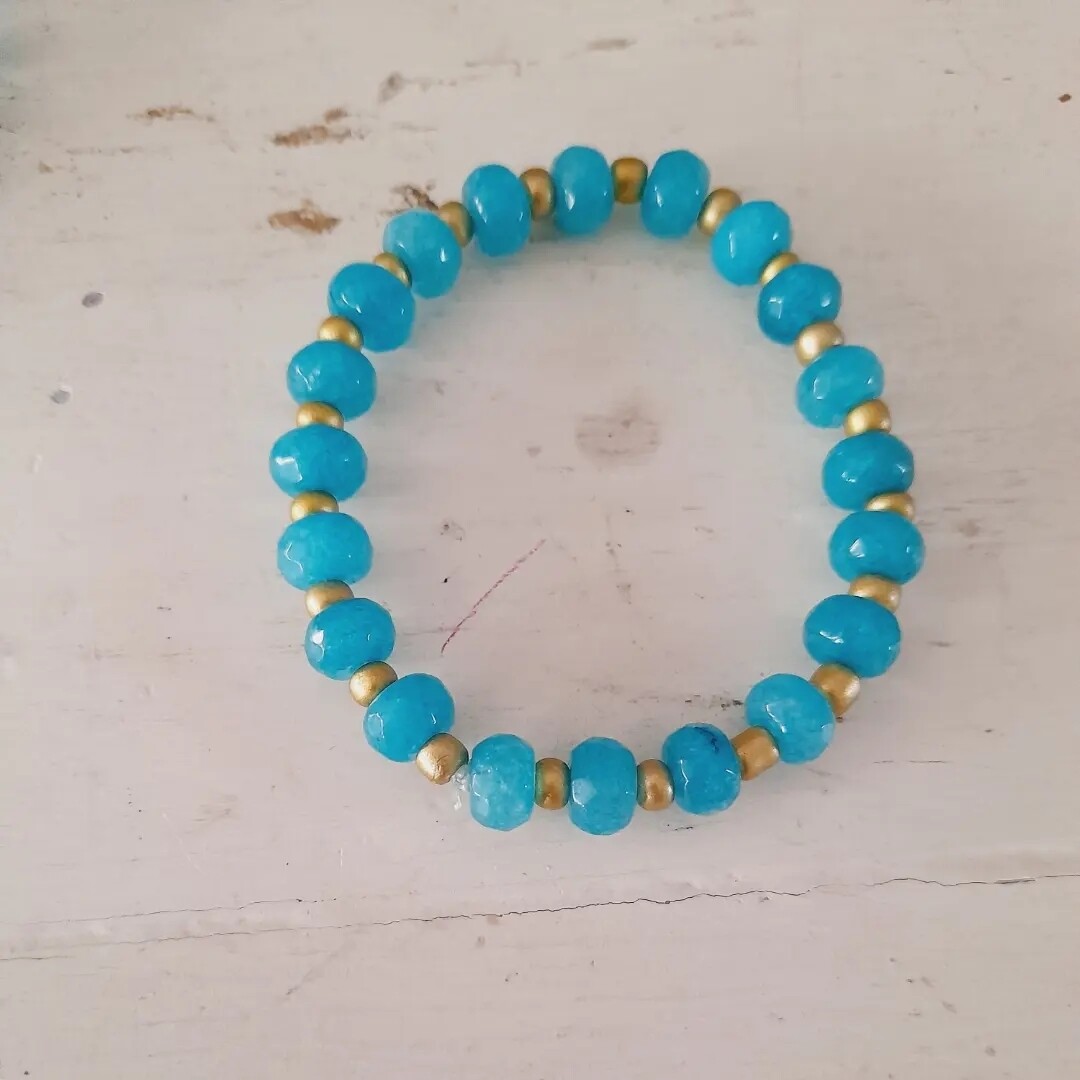 Pulsera verde agua