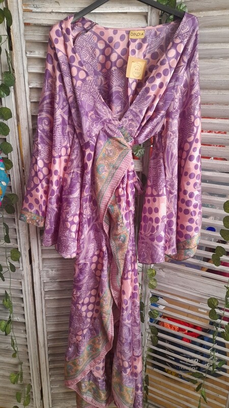 Vestido Sundara Saree Morado
