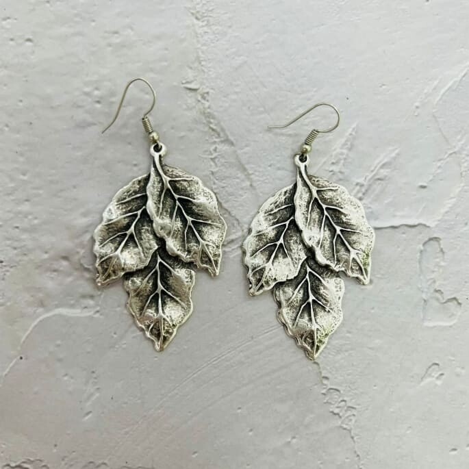 Pendientes Hojas