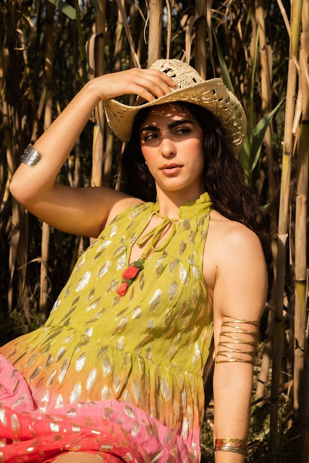 Vestido Neck Artdeco