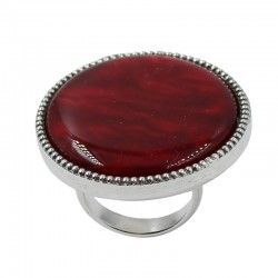 ANILLO REDONDO CON CRISTAL NACARADO