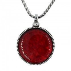 COLLAR REDONDO CON CRISTAL NACARADO