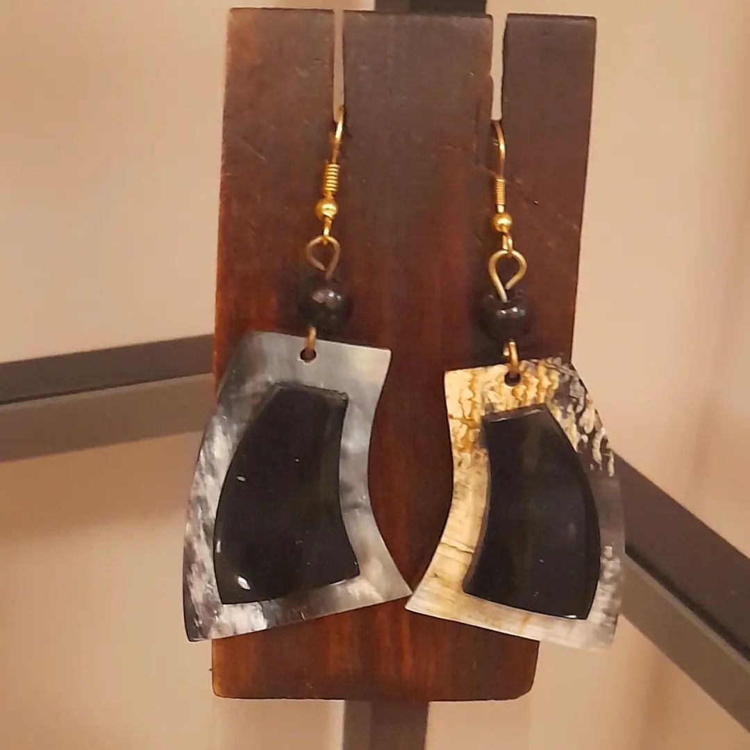 Pendientes Asta bicolor