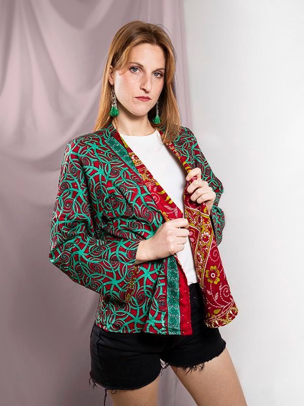 Kimono reversible Saree corto