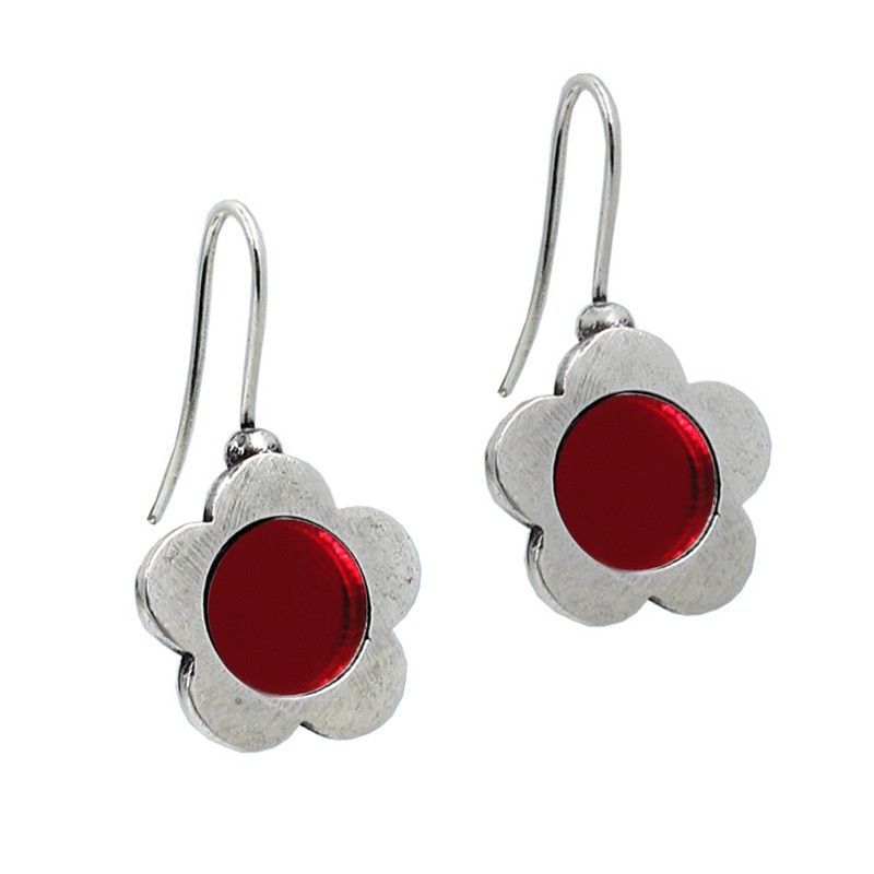 PENDIENTES FLOR CON CRISTAL