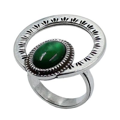 Anillo redondo cristal